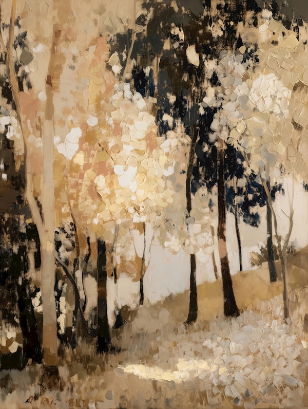 Golden Woodland Reflections