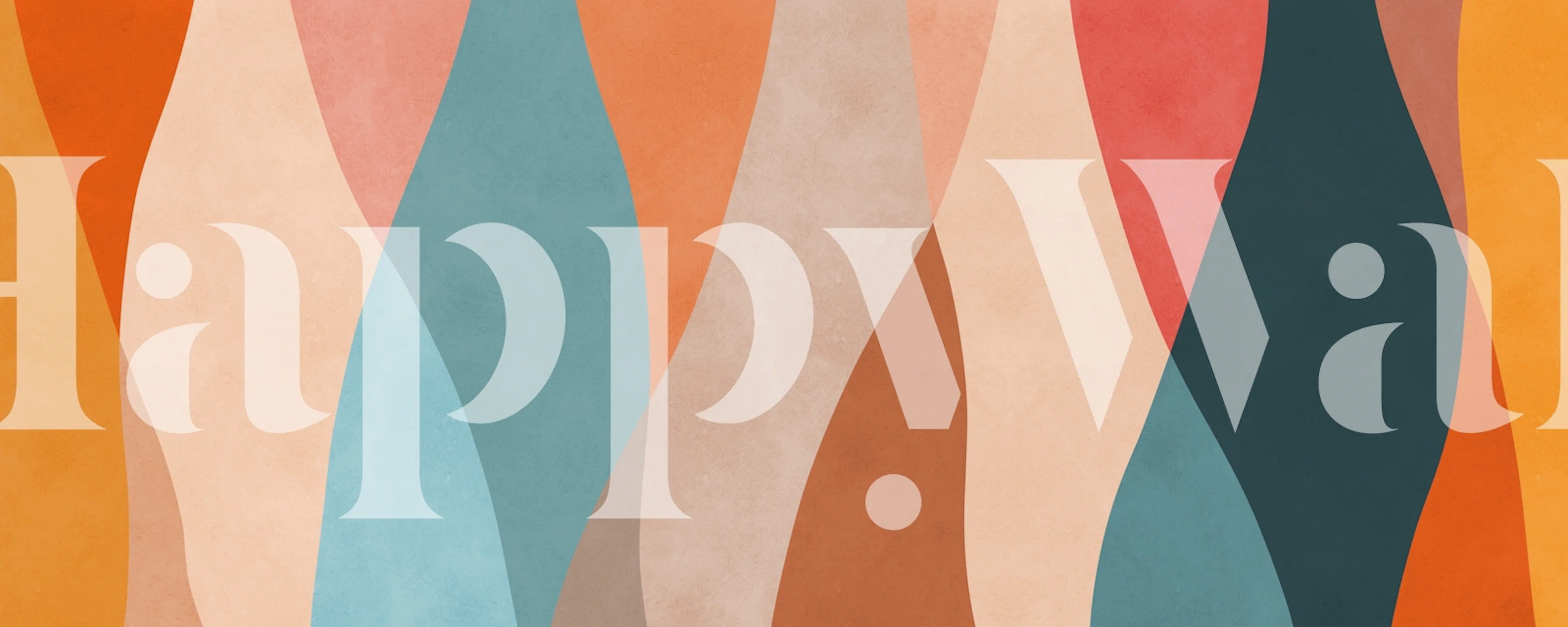 Papier peint Vibrant Wave Harmony dans une pièce