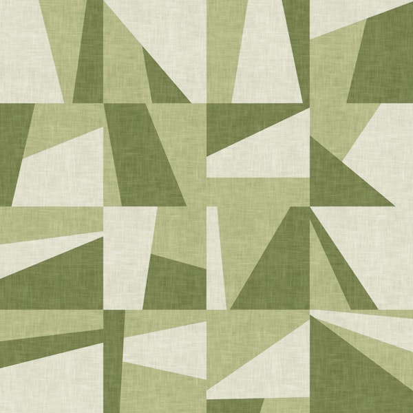 Modern Abstract squares - Soft Green
