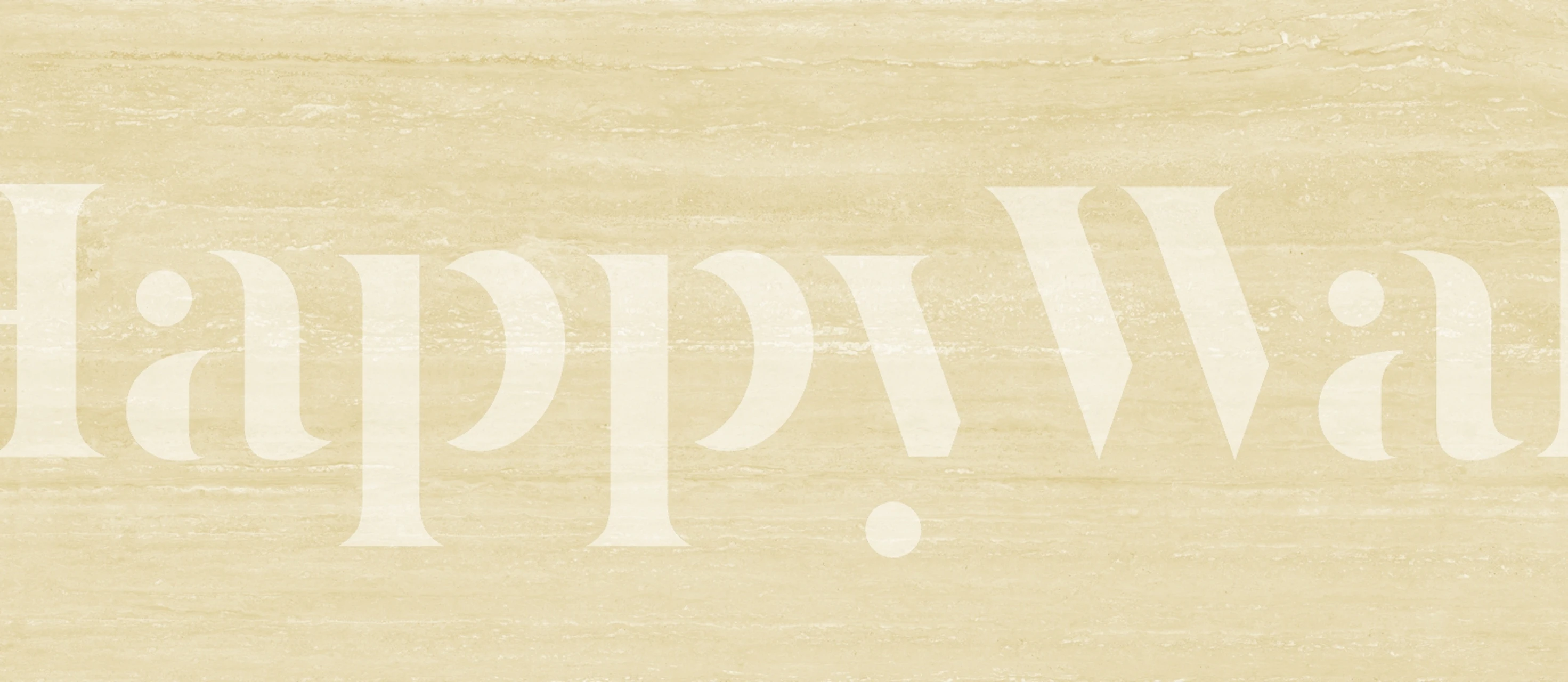 Creamy beige marble pattern wallpaper with smooth texture