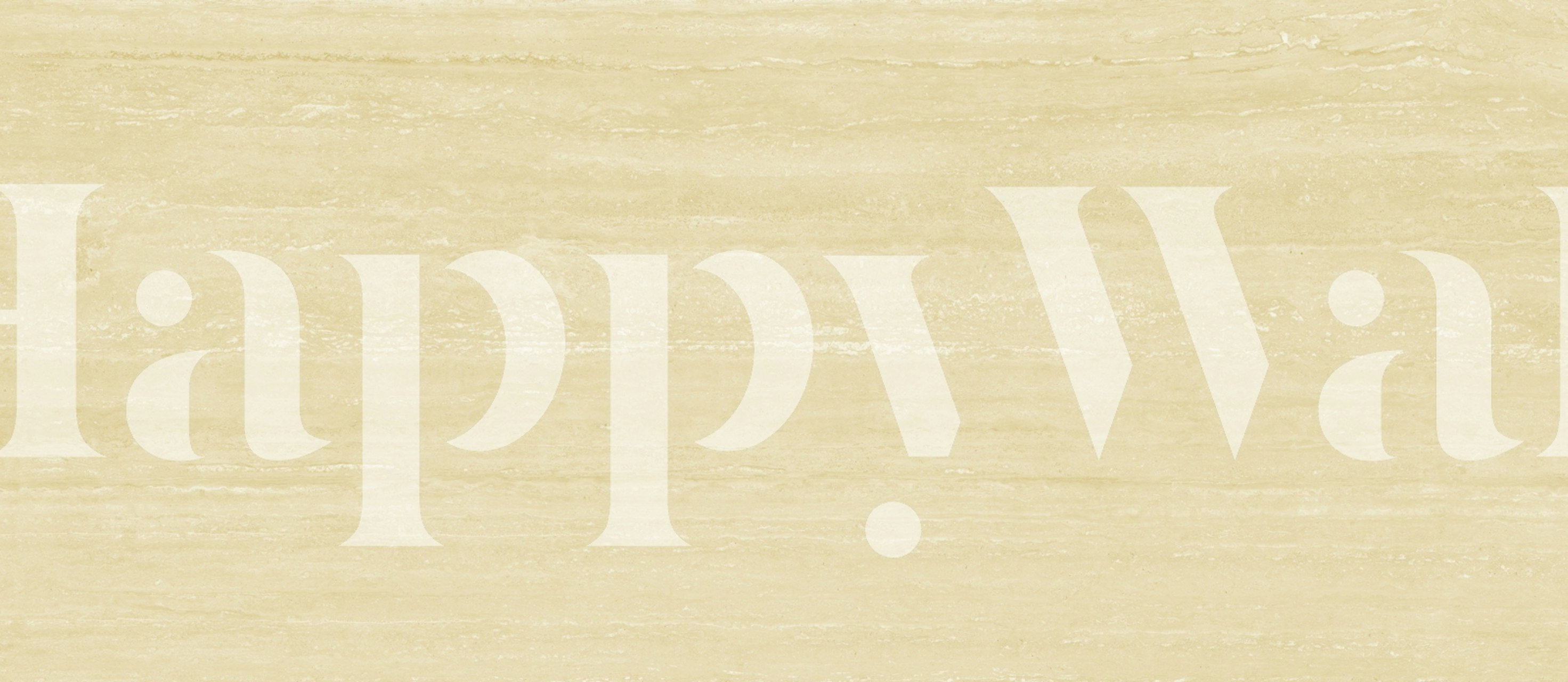 Creamy Marble Bliss wallpaper in a room