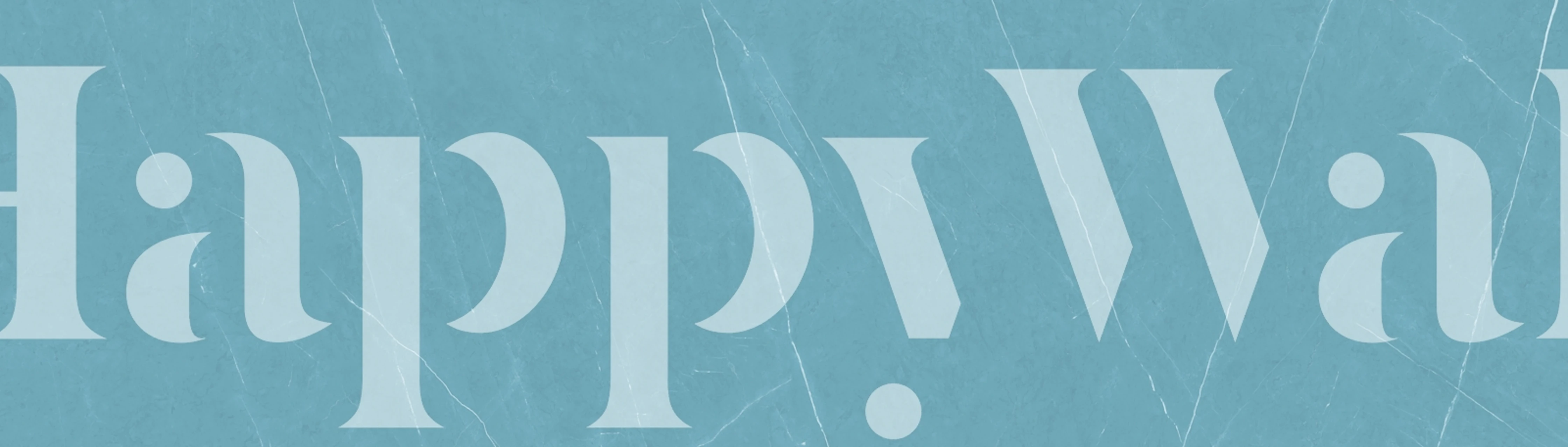 Aqua blue marble texture with white veining wallpaper