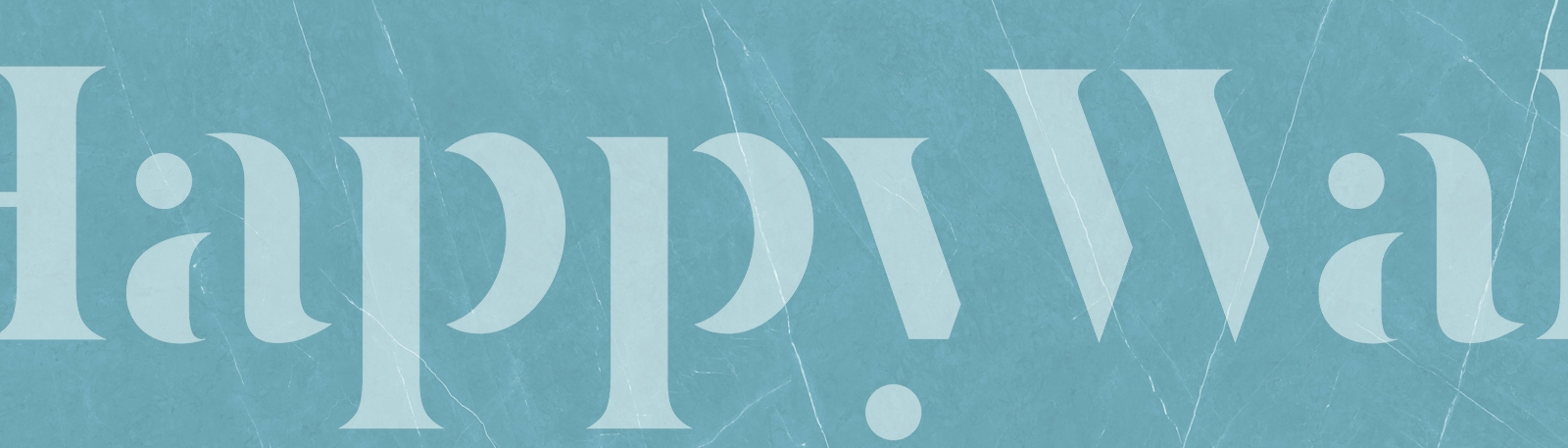 Aqua Azul Marble Stone wallpaper in a room