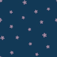 Forget-me-nots - mauve on navy - small papiers peint