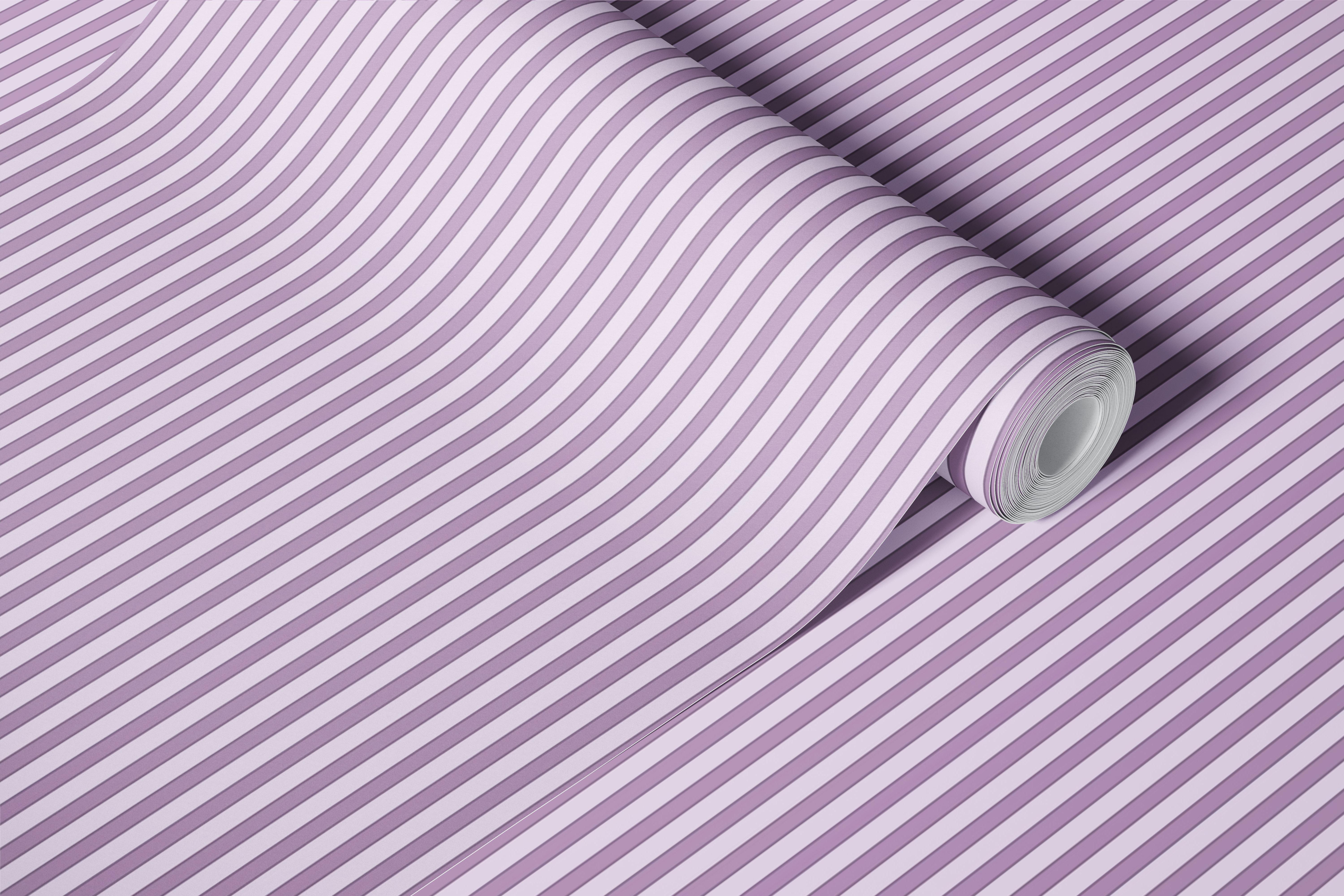 Lilac and plum vertical striped wallpaper