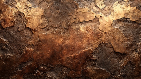 Modern Textured Bronze Industrial Wall