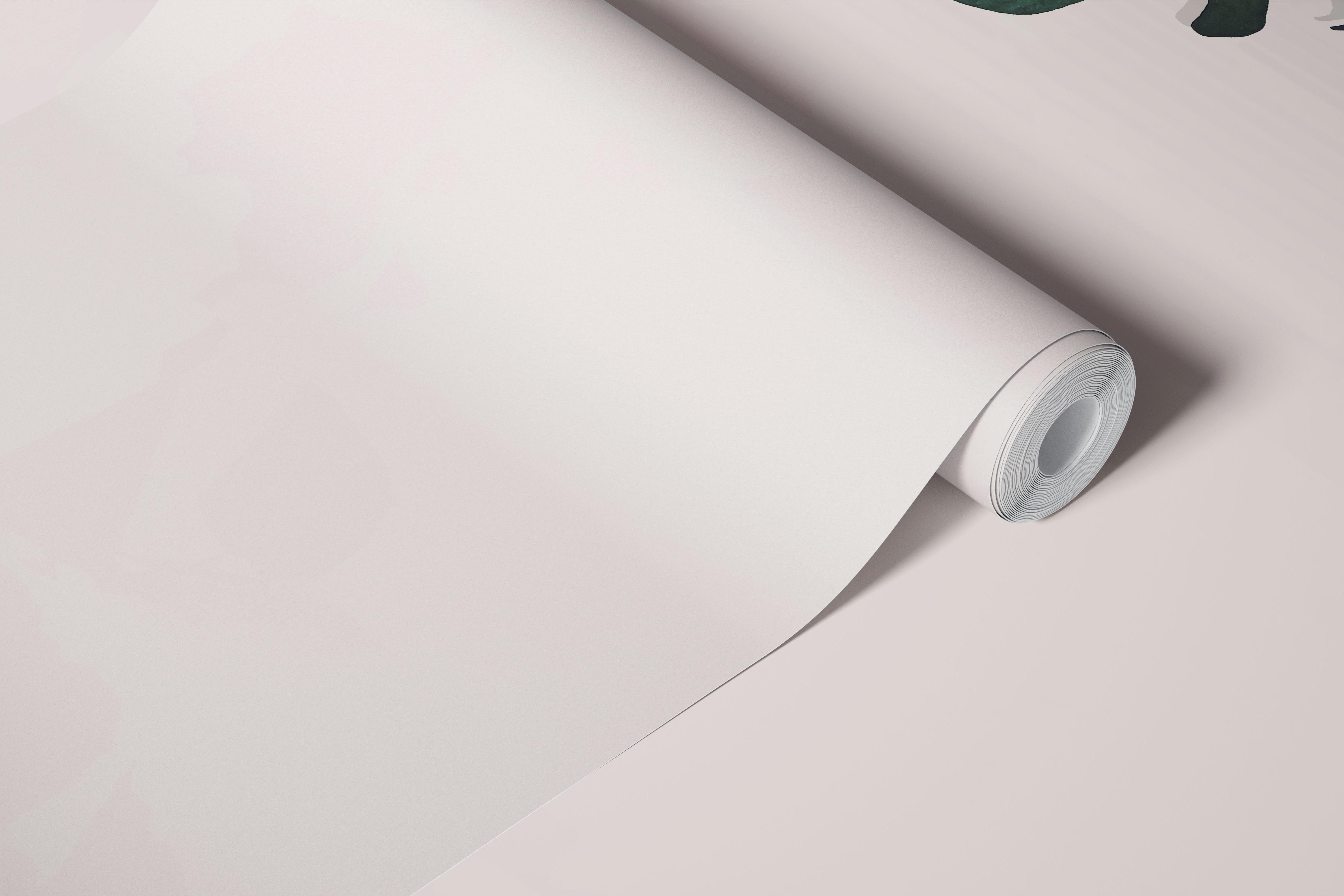 Monstera leaves on beige background wallpaper