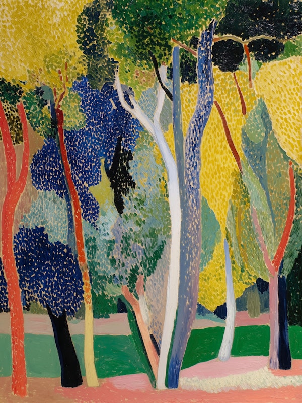 Abstract Woodland Scene