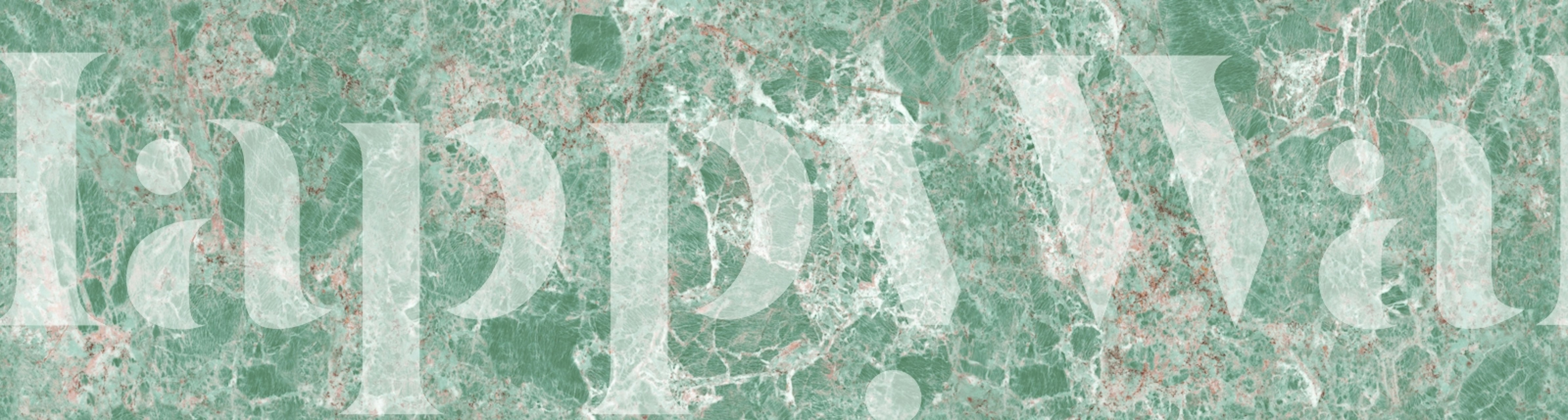 Papel tapiz Green natural Stone en una habitación