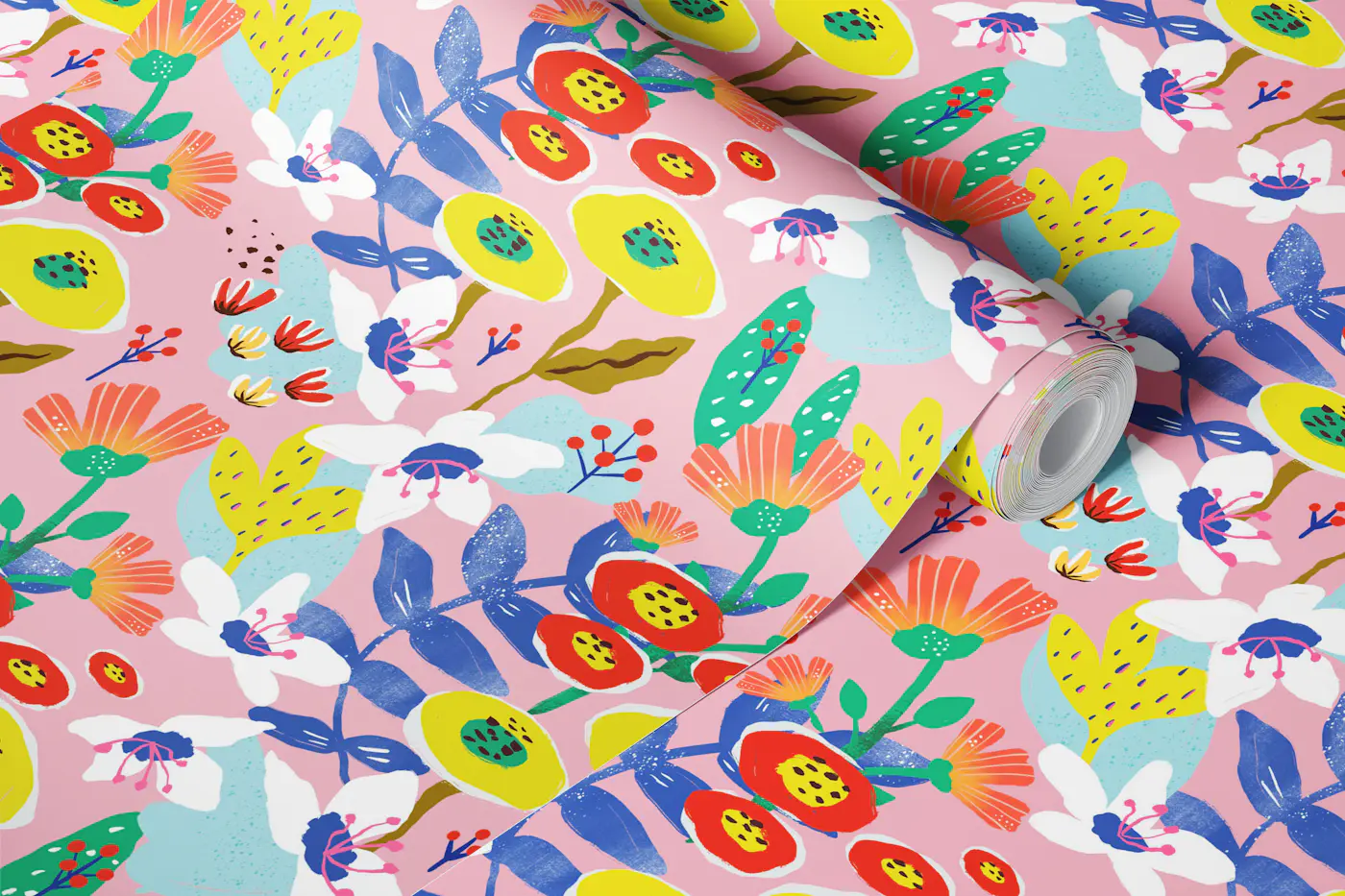 Sunny Blooms Paradise wallpaper roll