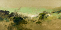 Misty Green Landscape tapete