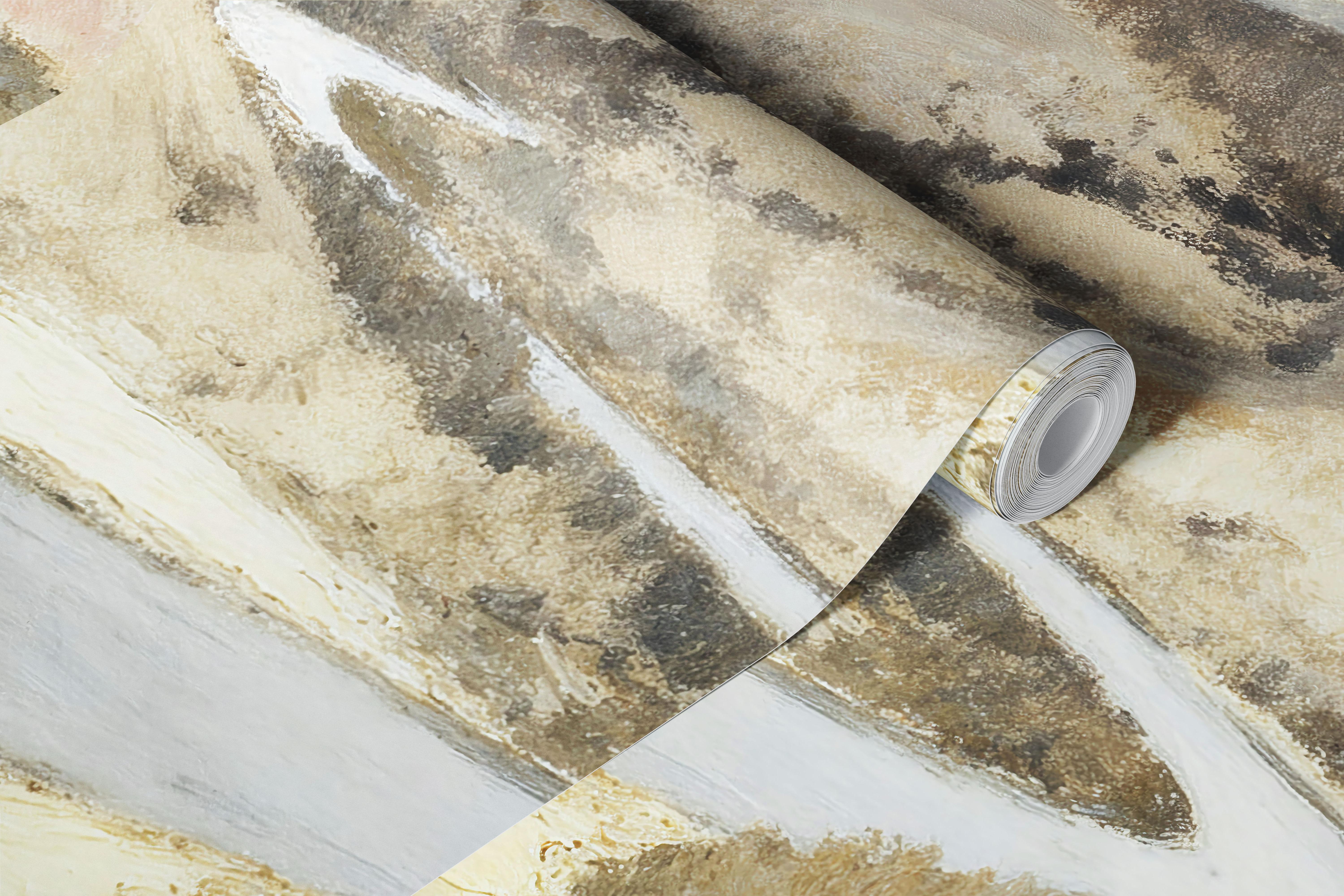 Rustic Valley Scene tapet i et rum