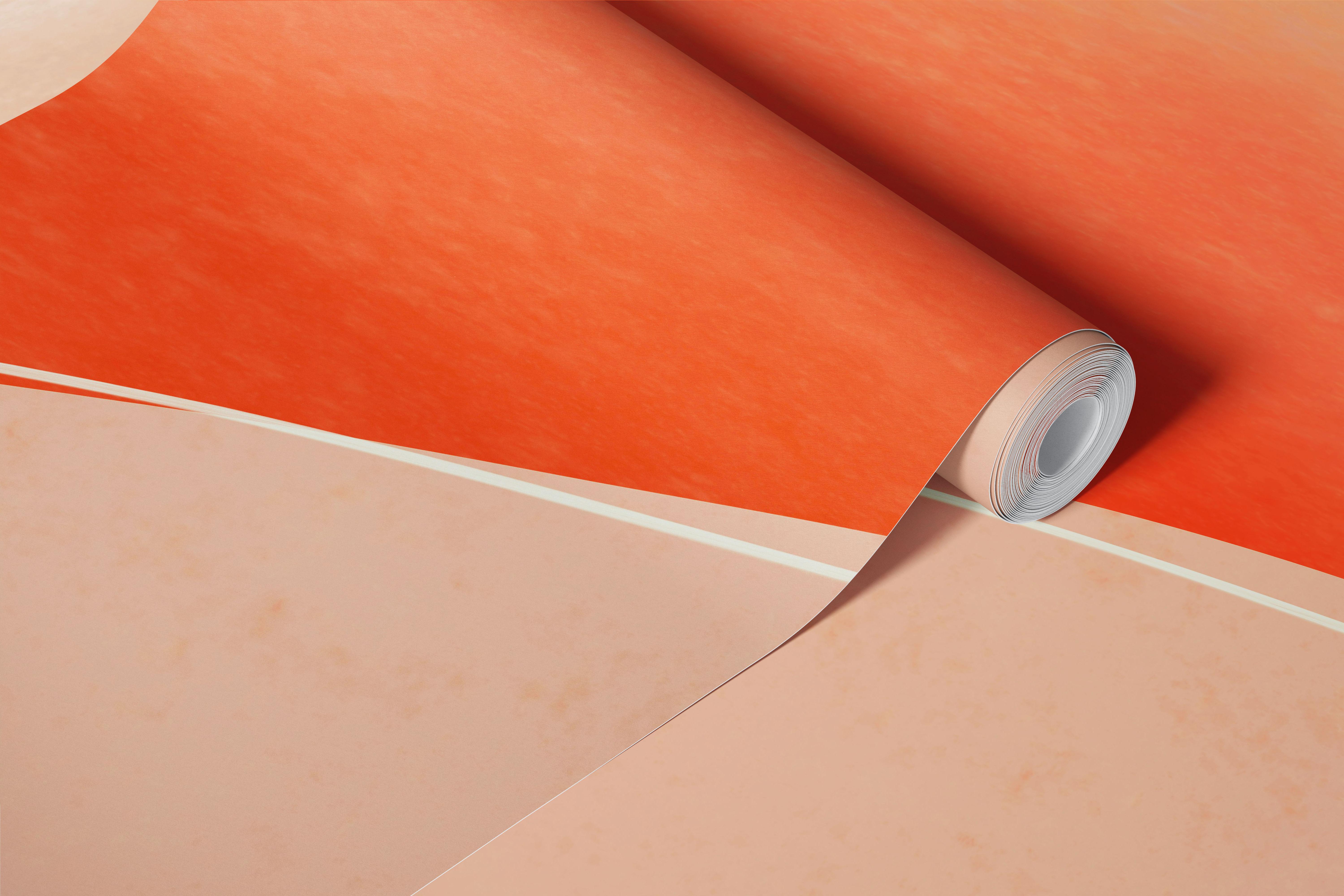 Orange desert sunset dunes wallpaper in a room