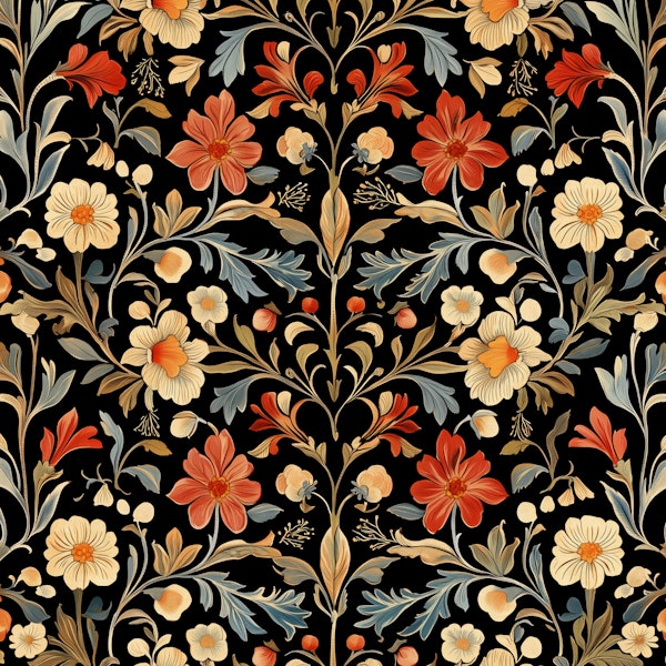 Floral Fantasy - William Morris Style