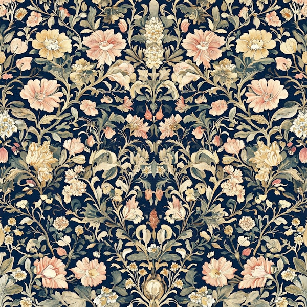 Botanical Blossoms - William Morris Style