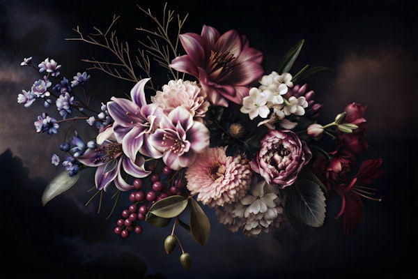 Midnight Floral Bloom