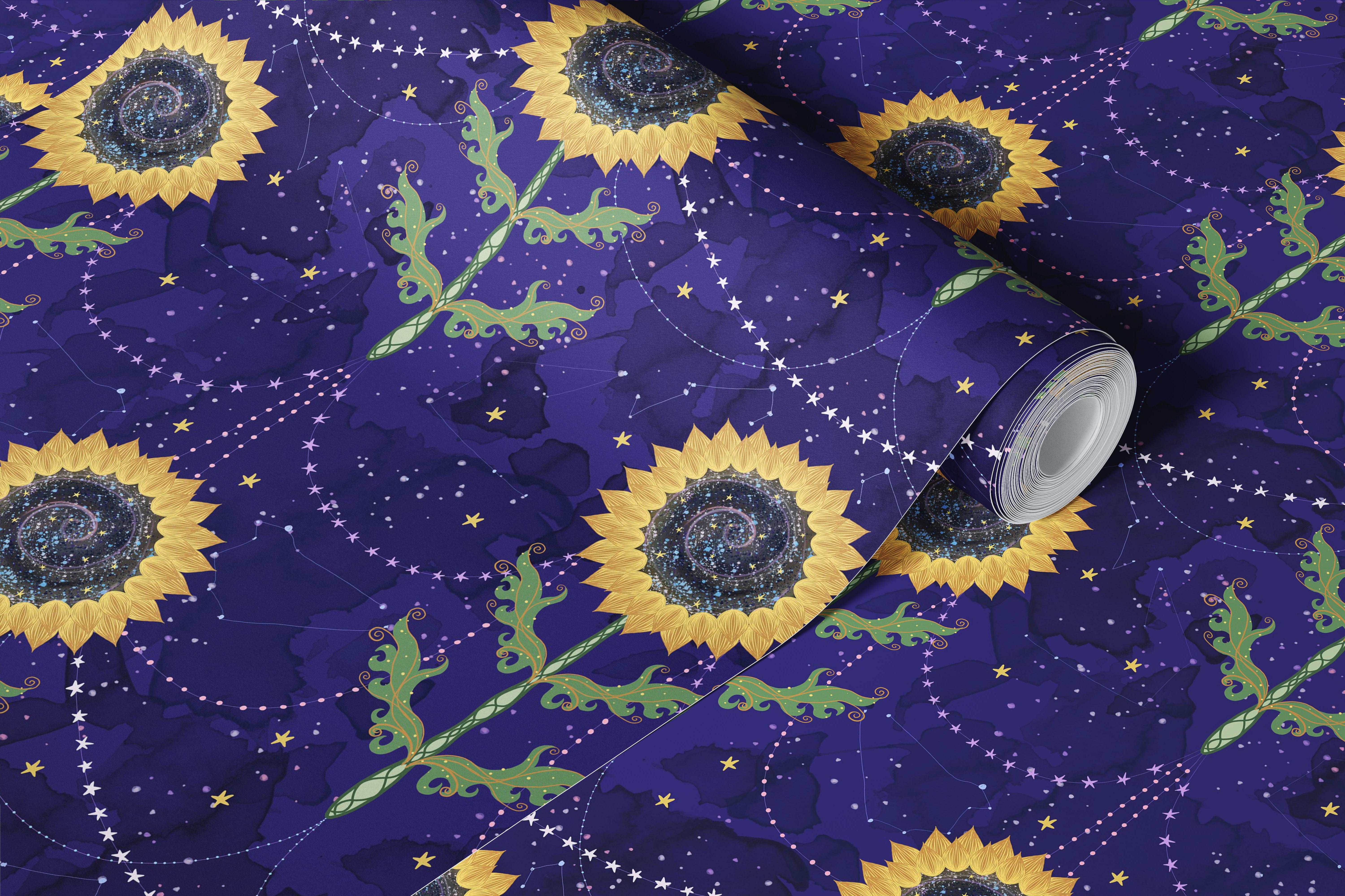 Astral Sunshine Small wallpaper in a room