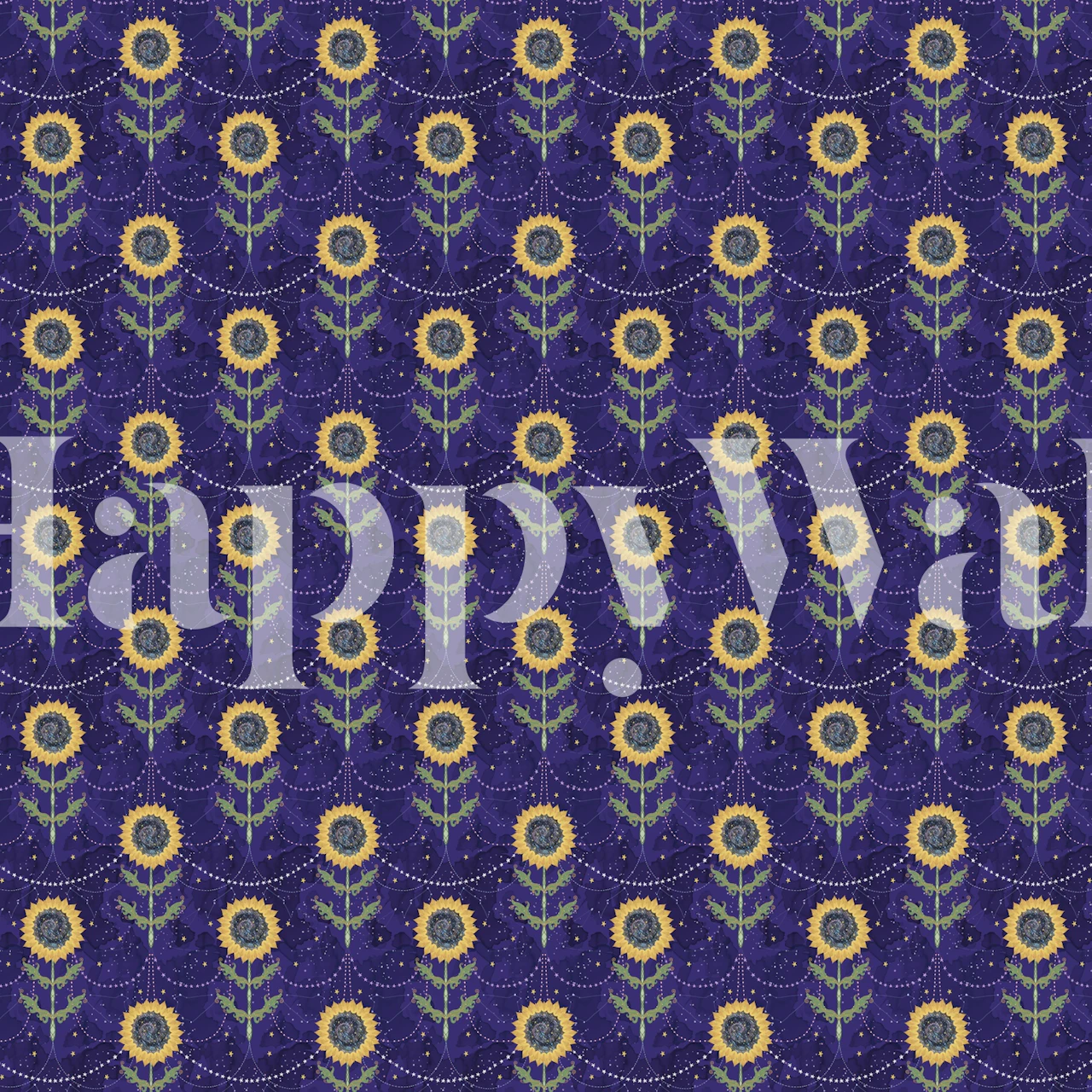 Astral Sunshine Small papier peint dans une pièce