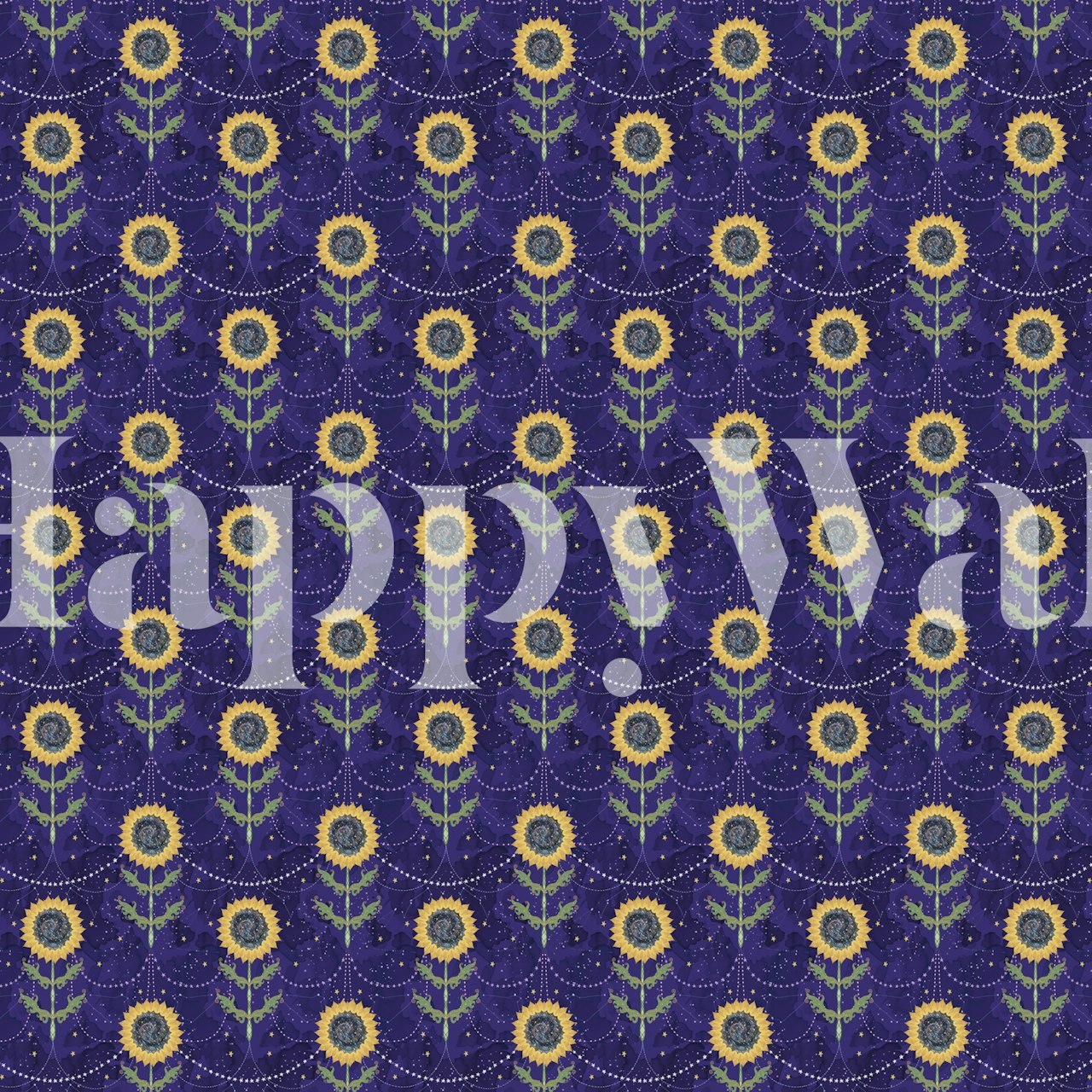 Astral Sunshine Small wallpaper in a room