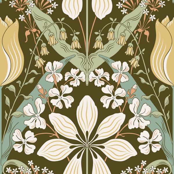 Belle Epoque Deep Olive Garden Tulipa