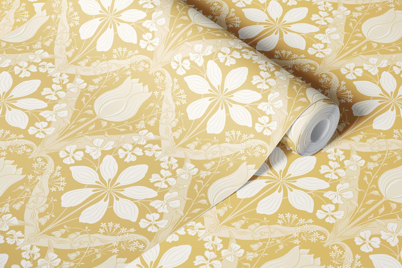 Belle Epoque Golden Tulipa wallpaper roll