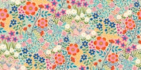 Summer Flower Garden on Cream - Medium tapetit