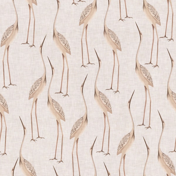 Graceful Herons - Soft Pink