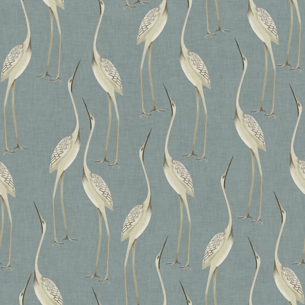 Graceful Herons - Dusky Blue