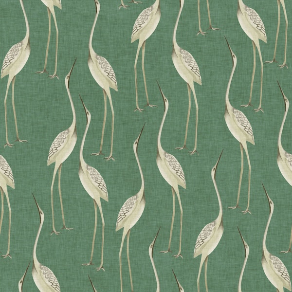 Graceful Herons - Jade Green