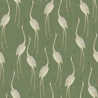 Graceful Herons - Soft Olive Green carta da parati