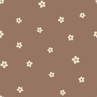 Forget-me-nots - cream on mocha - M papiers peint