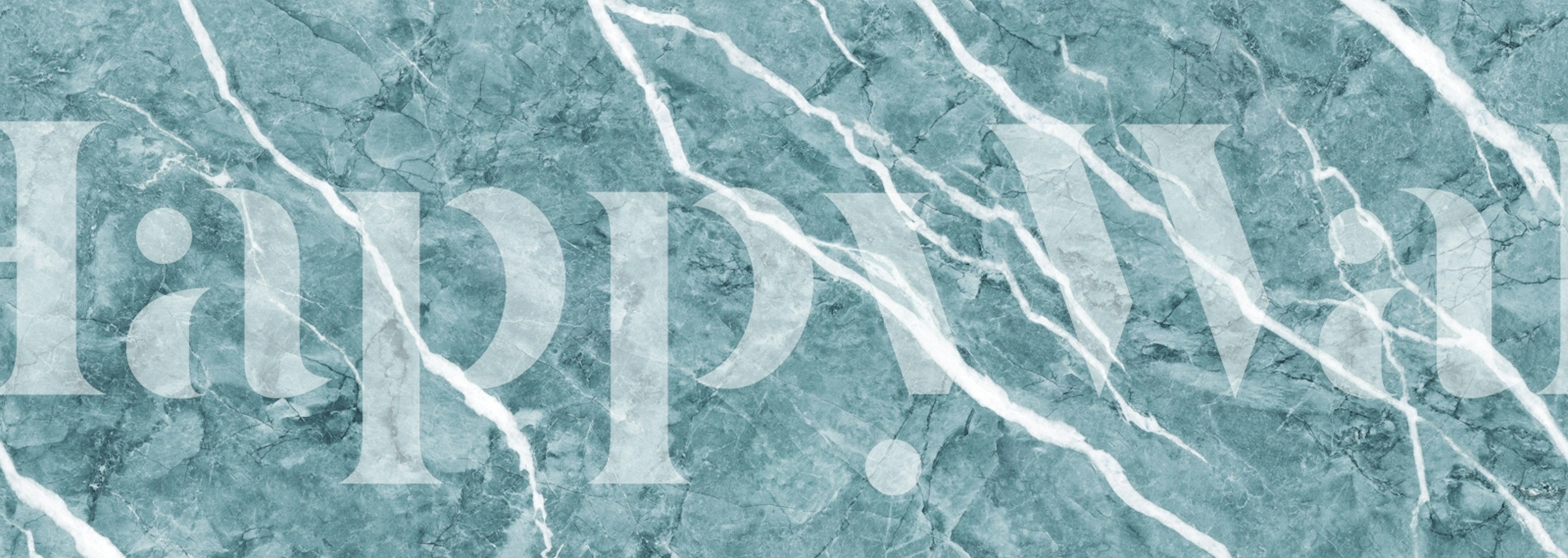 Aqua Blue Marble tapet i et moderne rom