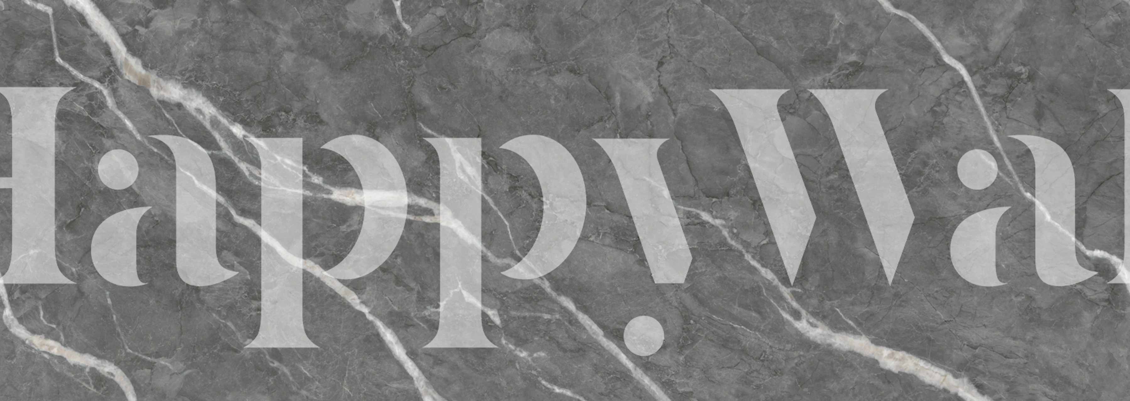 Natural stone wallpaper in a modern room