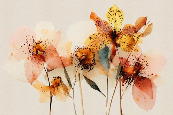 Ethereal Flower Tapestry