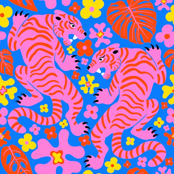 Vibrant Jungle Tigers