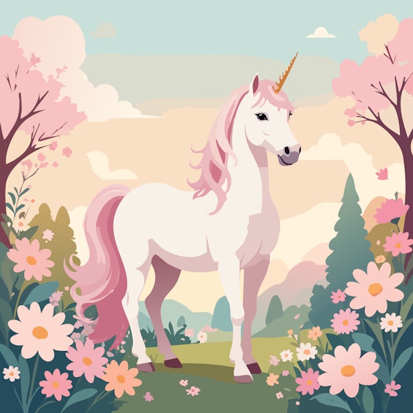 Dreamy Unicorn Landscape