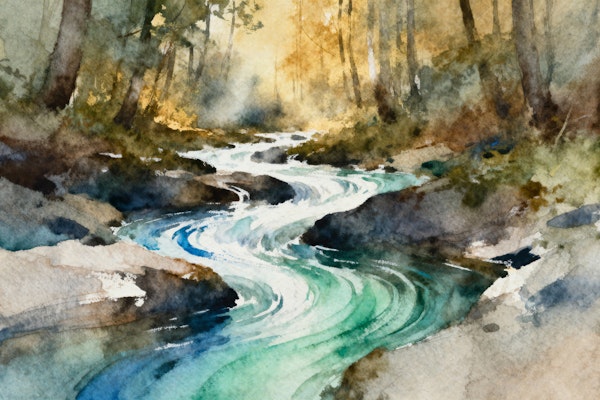 Serene Forest Stream