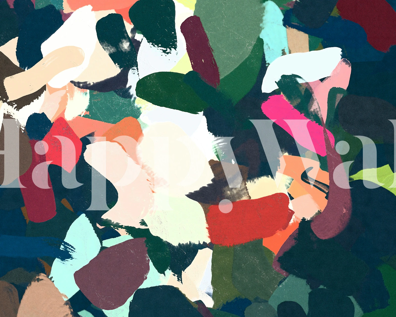 Barevná tapeta inspirovaná brunch v pokoji