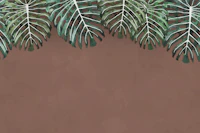 Monstera Jungle Foliage terracotta tapetit