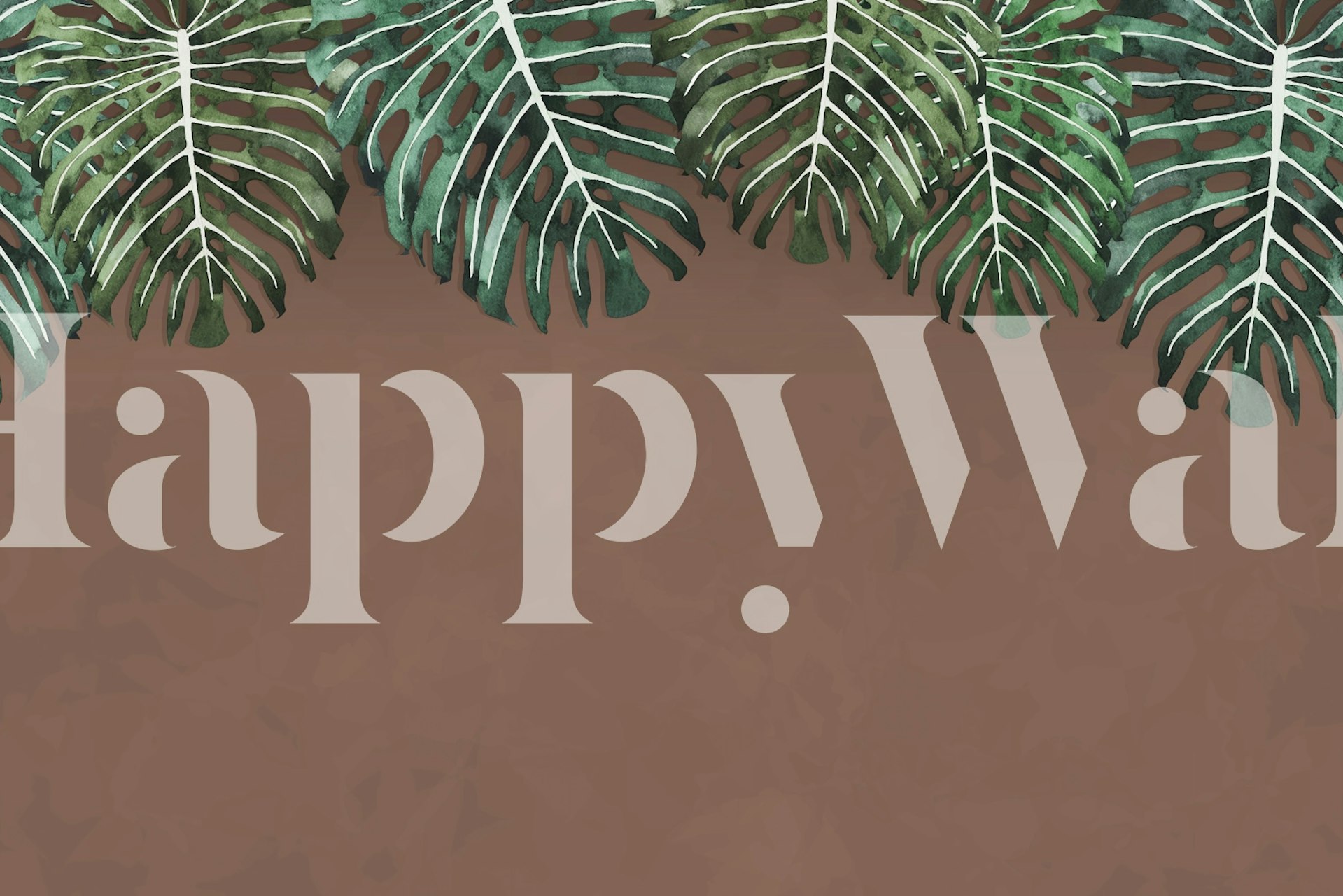 Monstera Jungle Foliage tapetti huoneessa