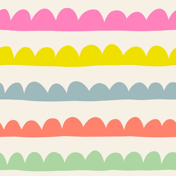 Pastel Wavy Stripes
