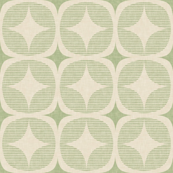 mid century geometric retro neutral green