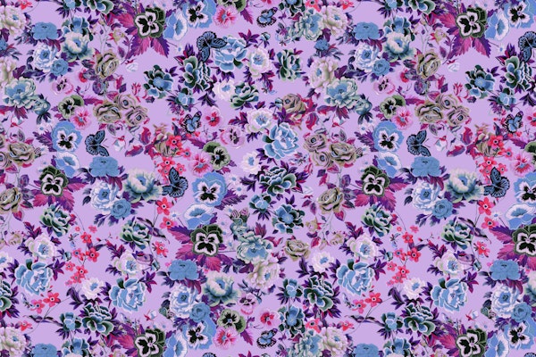 Embroidery Textured Floral Pattern