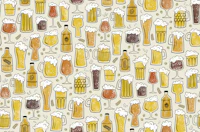 beers - blonde red brown carta da parati