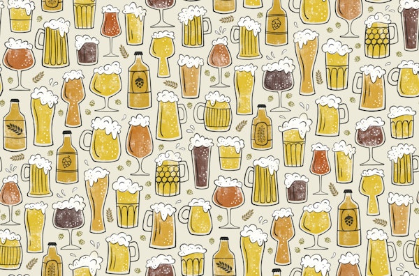 beers - blonde red brown