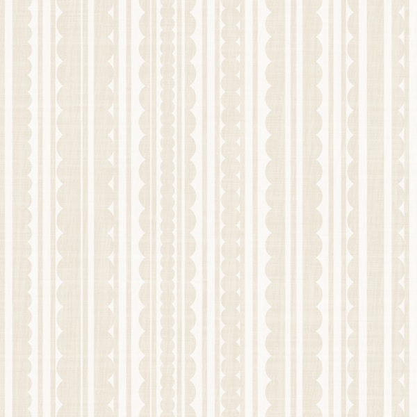 scallop stripes - neutral beige