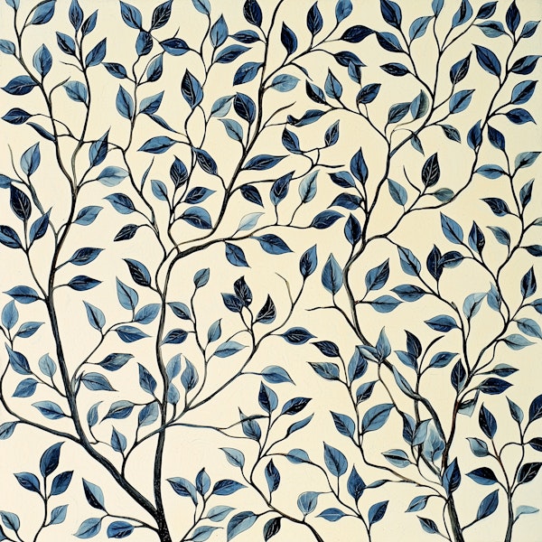 Leafy Branch Serenity - William Morris Style