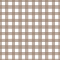 Gingham - mocha brown on white - small papiers peint