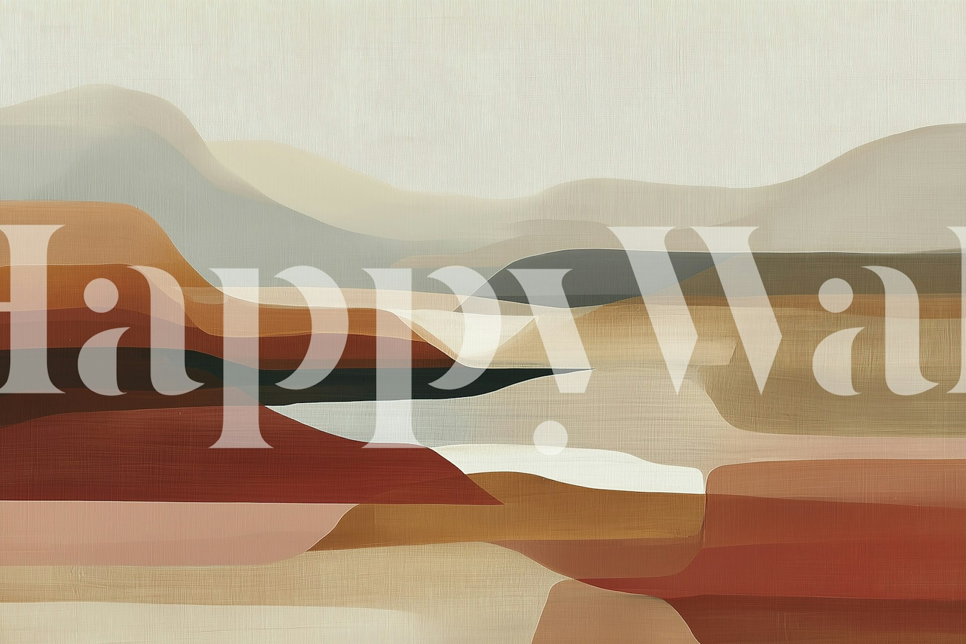 Abstract Mountain Landscape tapetti huoneessa