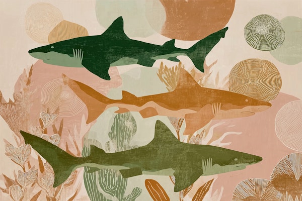 Underwater Shark Scene